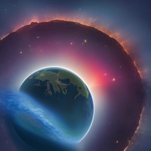 AI Generated Image of Planet Earth