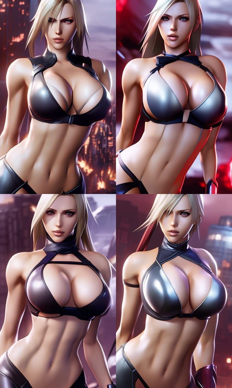 Detailed Digital Art of a Woman in Bikini