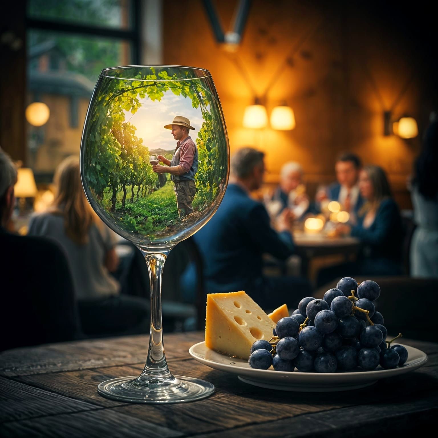 Vineyard in a glass
