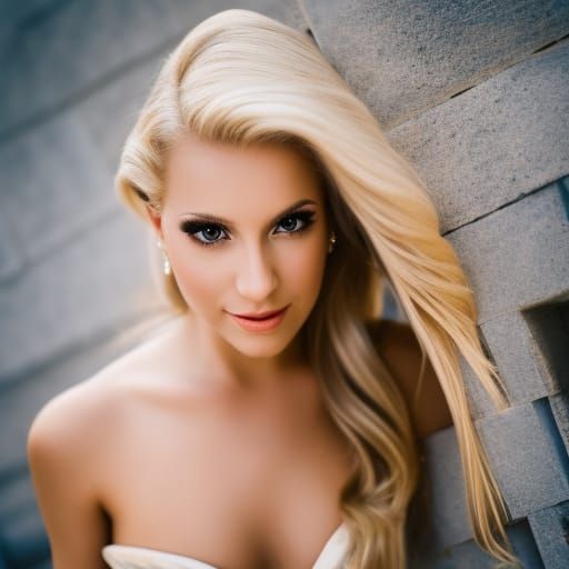 Elegant Woman in Royal Dress, Professional Photography