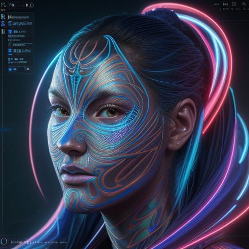 Evolution of ChatGPT: A Futuristic Holographic Portrait