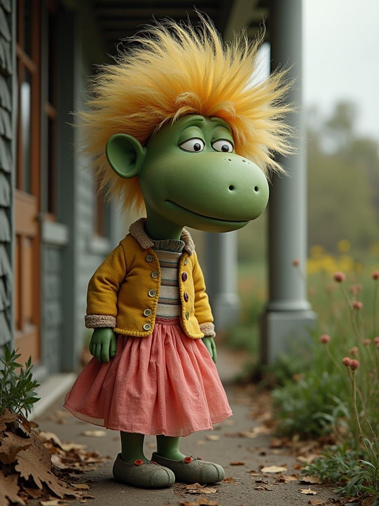 Fashion-Victim Artichoke Fell Asleep on Beulah's Porch With Hair by Dr Seuss