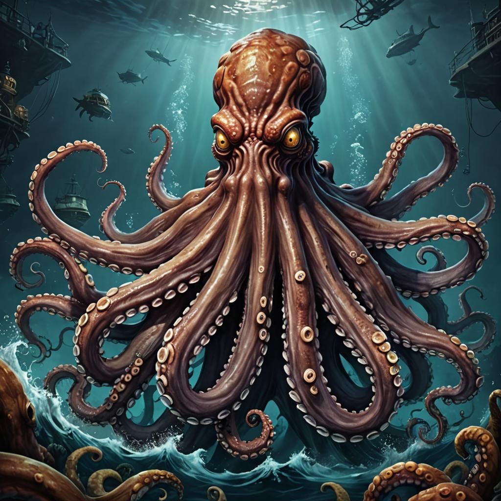 Kraken: A Fearsome Octopus Monster of the Deep Sea