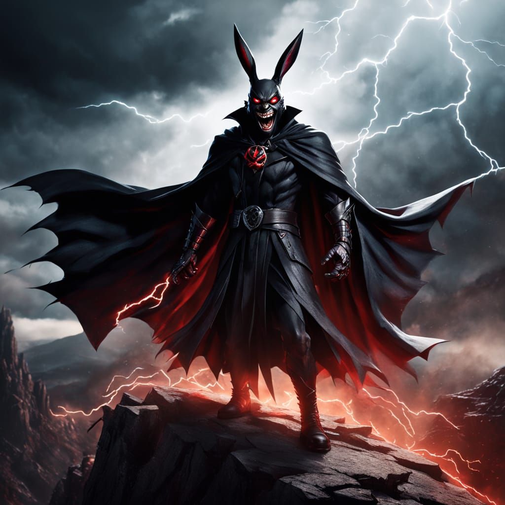 A sinister rabbit villain