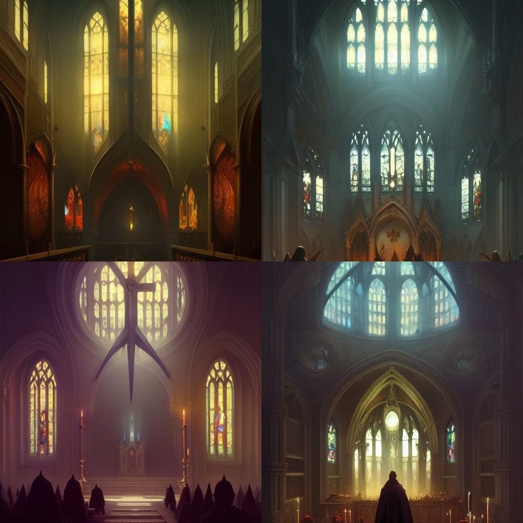 Dark Fantasy Church in Unreal Engine