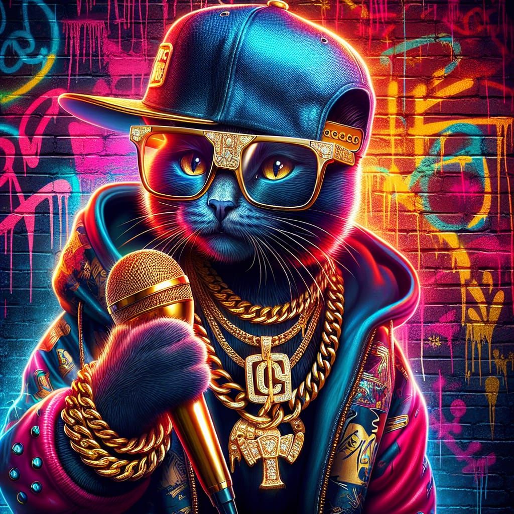Hip hop cat #3 Caturday challenge