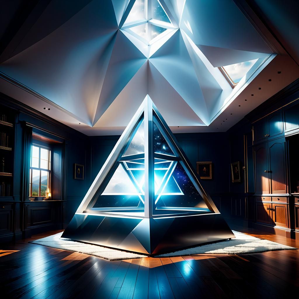 Epic Cinematic Digital Masterpiece: Intricate White Energy T...