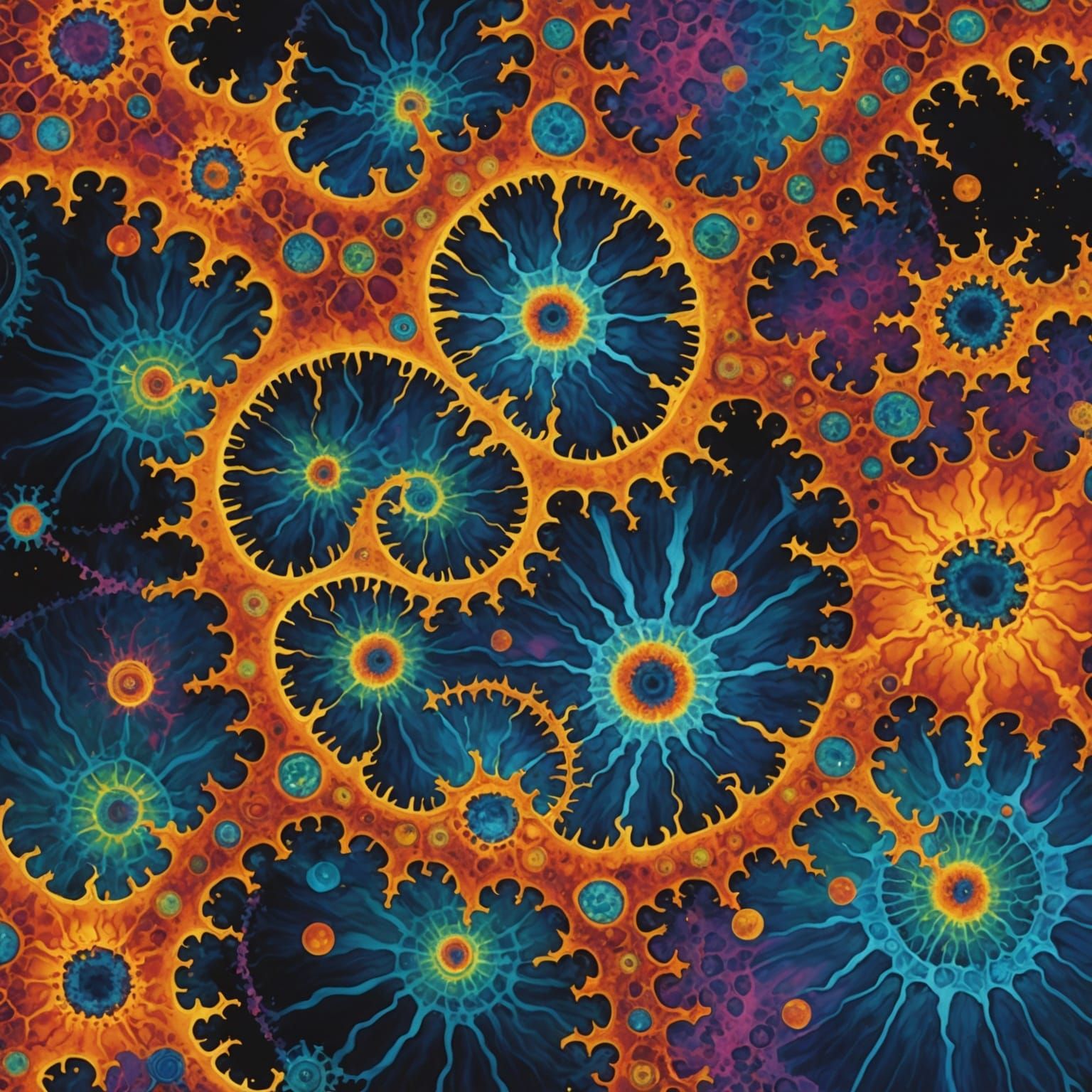 Quantum Expressionism: Intricate Mandelbrot Set Painting
