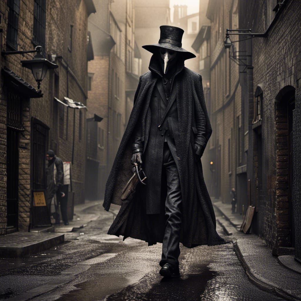 David Beckham as Plague Doctor in Rainy Alley