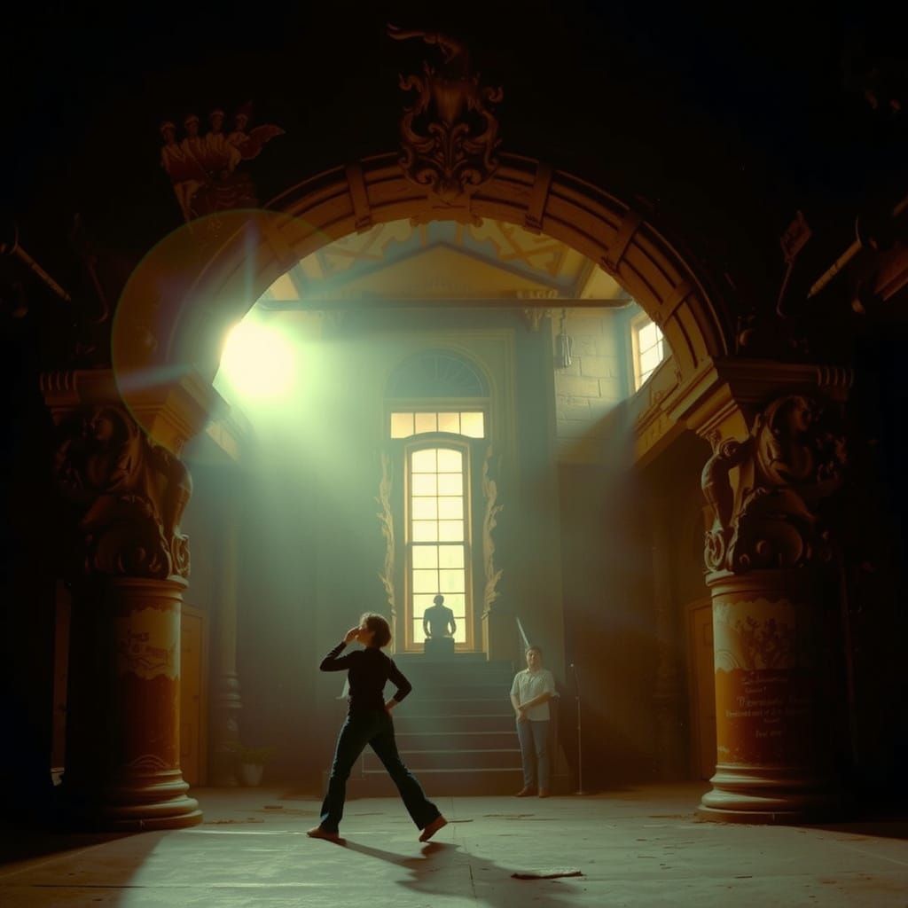 Epic Oceanic Landscape with Billowing Mist