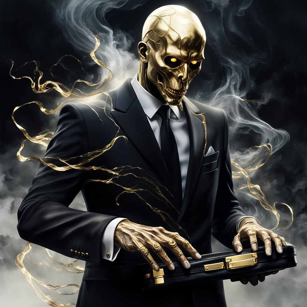 Ethereal Ghost in Dark Fantasy Portrait