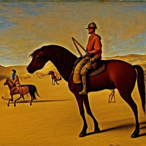 Desert Journey in the Style of Bosch