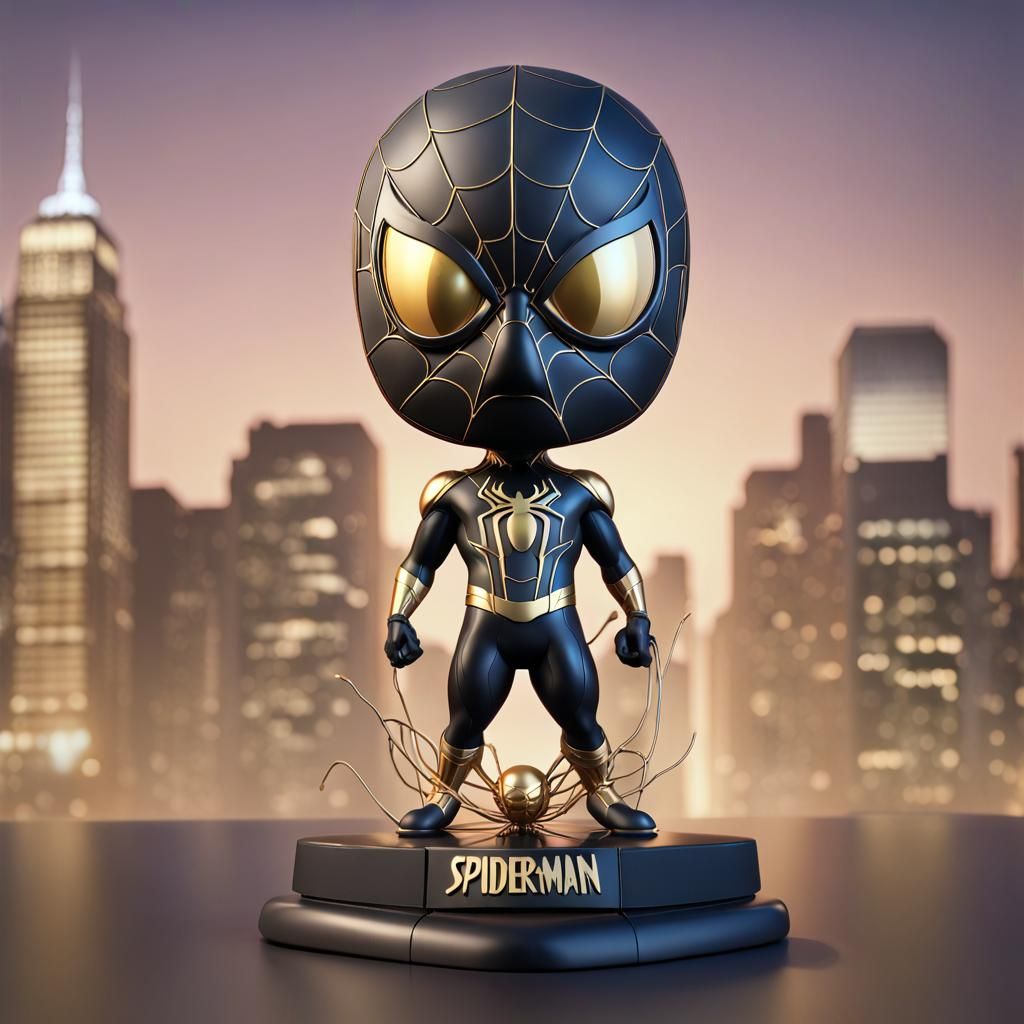 Black Spiderman Bobblehead