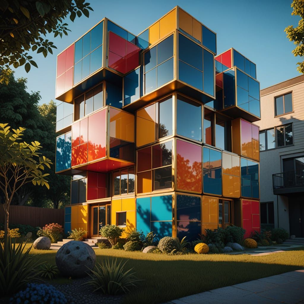 Vibrant Hypermaximalist Family Home in Kaleidoscope of Color...