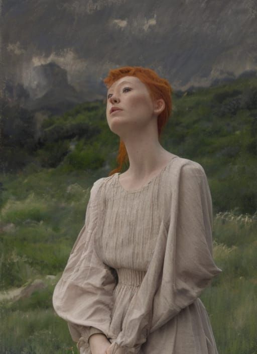 Hyperrealistic Painting with Dust and Magical Particles