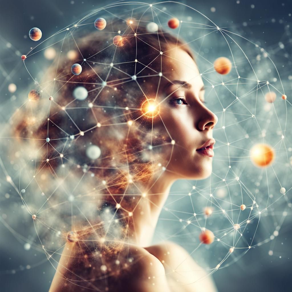 Atomic Beauty: Double Exposure Solar System Portrait