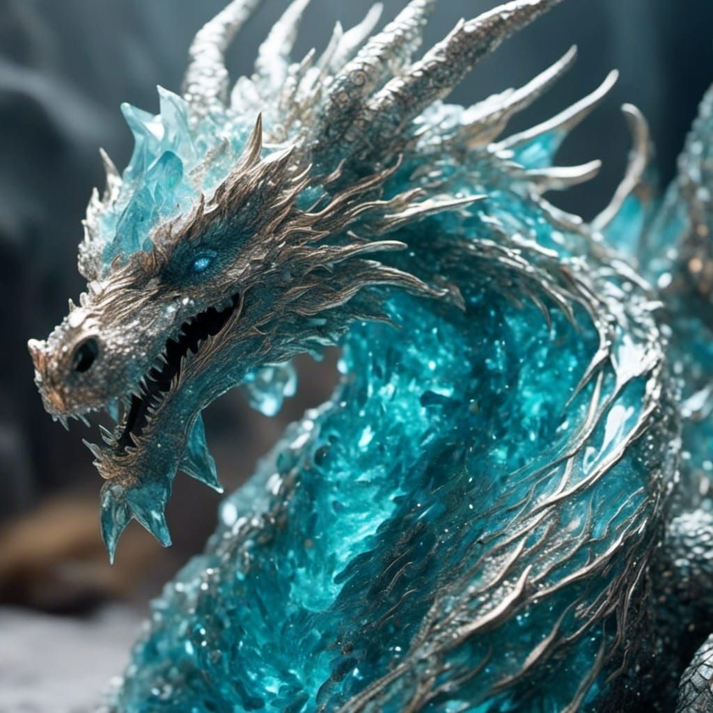 Horror Dragon End of World Photorealistic Image