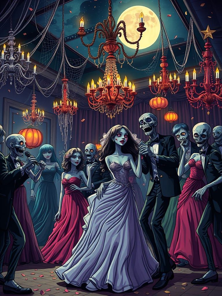 Zombie Prom Night: Morbid Horror Meets Cute Celebration