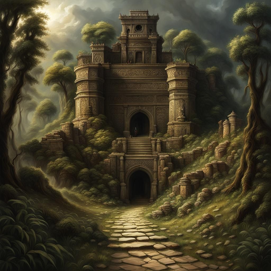 Hyperrealistic Path of Evildoers in Ancient Times