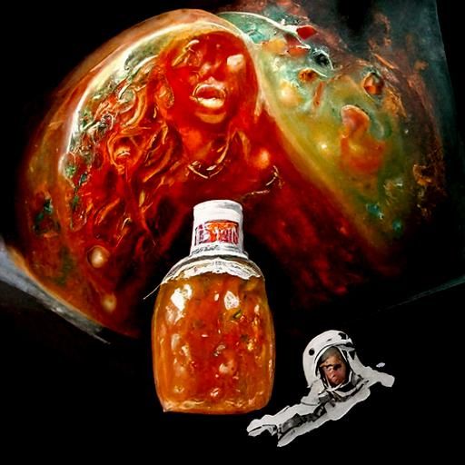 Beyoncé in Space, Oil Painting by Gurney