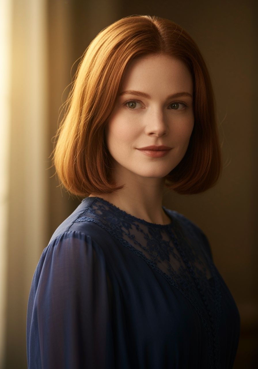 Elegant Woman with Eyepatch in Classic Portrait Style