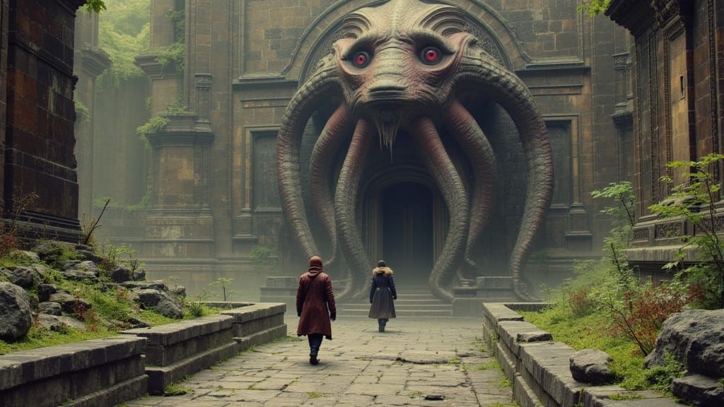 Space Crooks and the Tentacled Temple Guardian