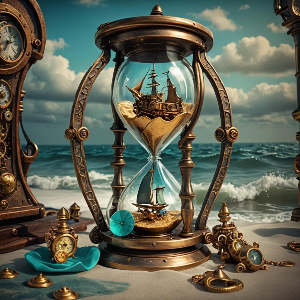 Ahoy Matey, a nautical hourglass for your next seafaring adv...