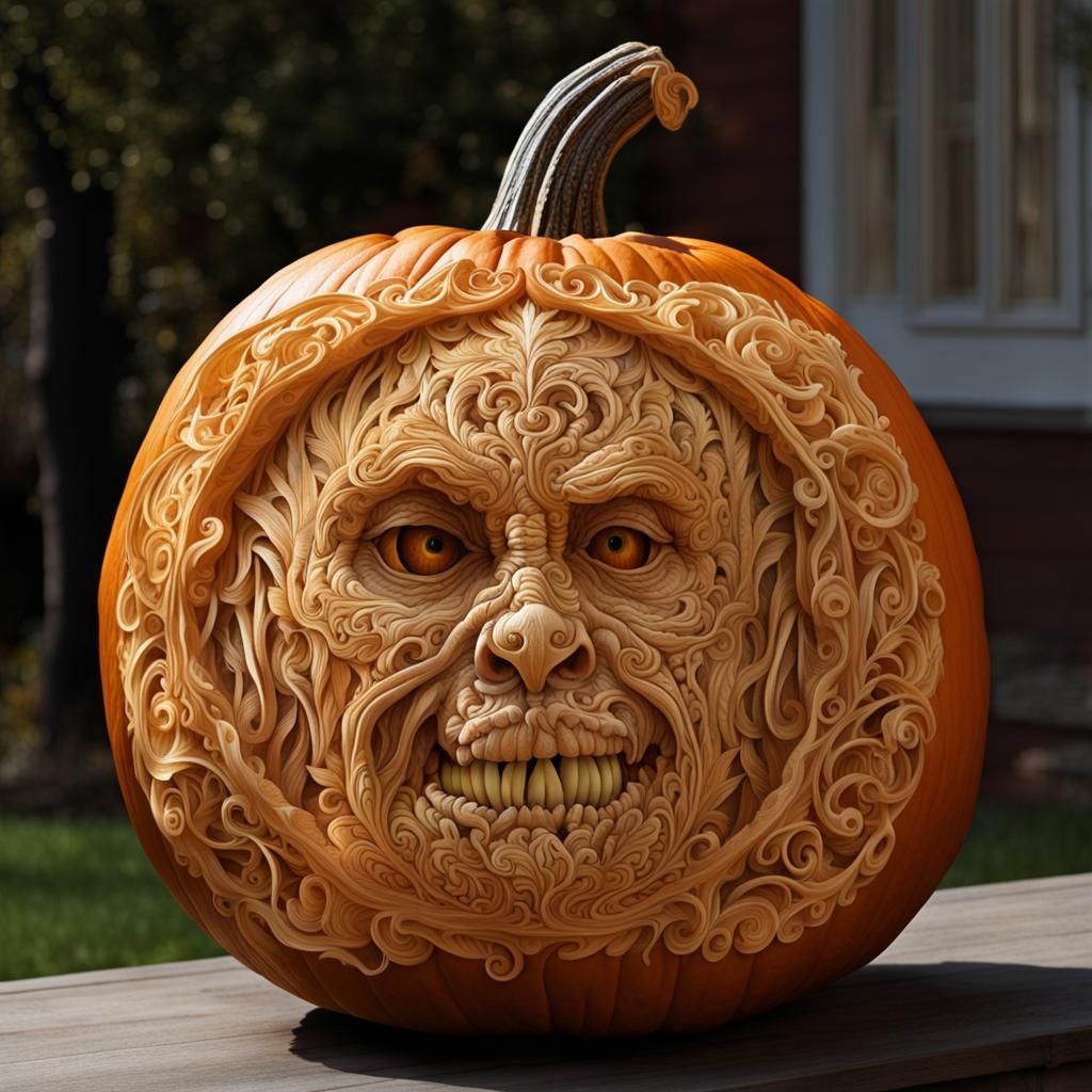 Magnificent Intricate Pumpkin Carvings