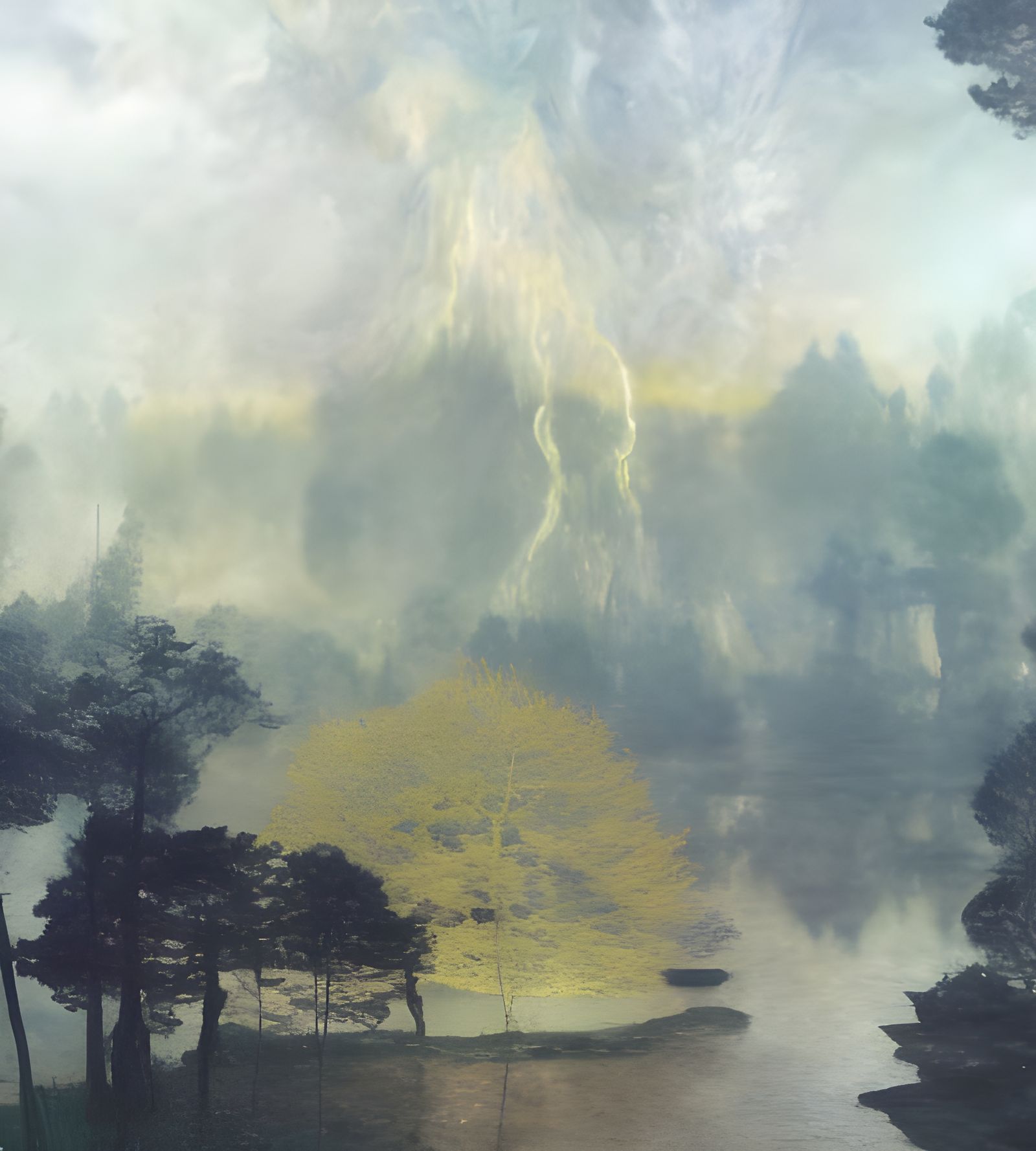 Erupting Pond in High Summer: A Biopunk Vision