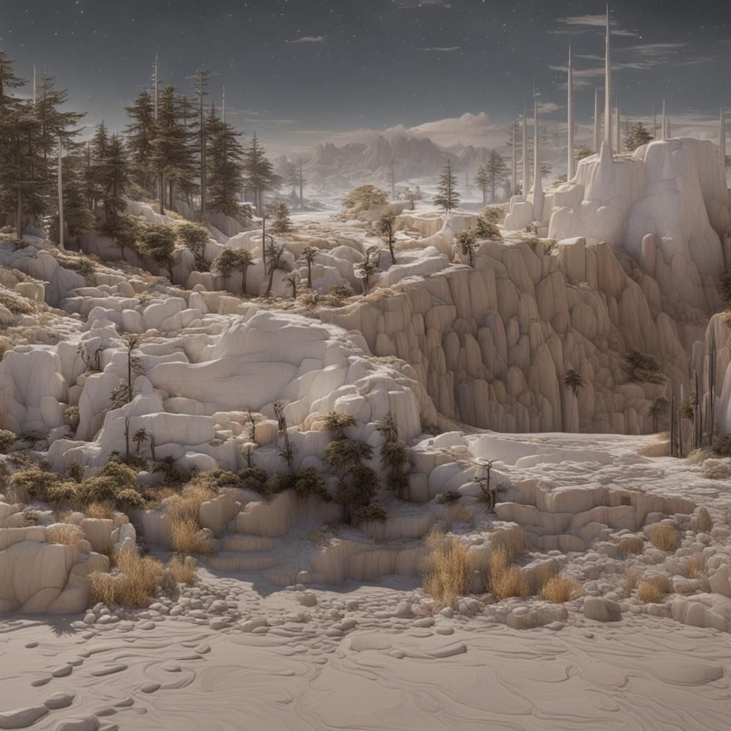 Ancient Lunar Eclipse: Hyperdetailed Digital Art