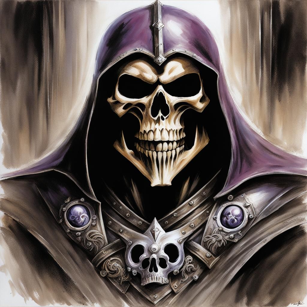 Skeletor style of Luis Royo, Masters of the Universe, MOTU, ...