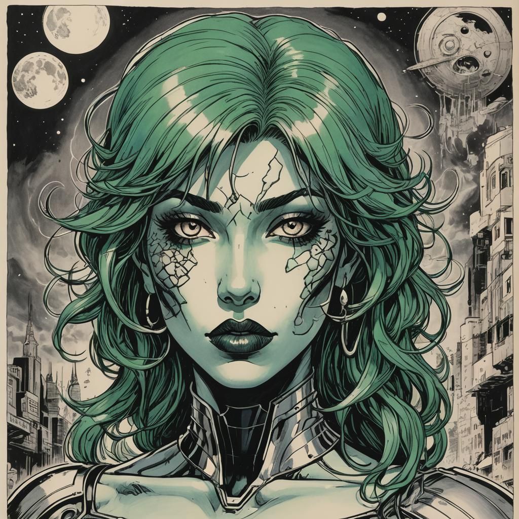 Futuristic Marsport: Art Deco Meets Sci-Fi