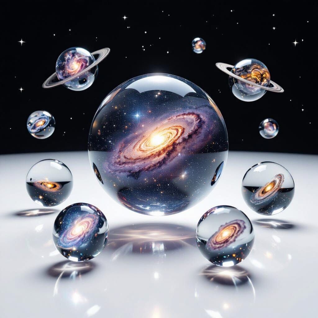 Cosmic Crystal Balls: Miniature Worlds Orbiting in Void
