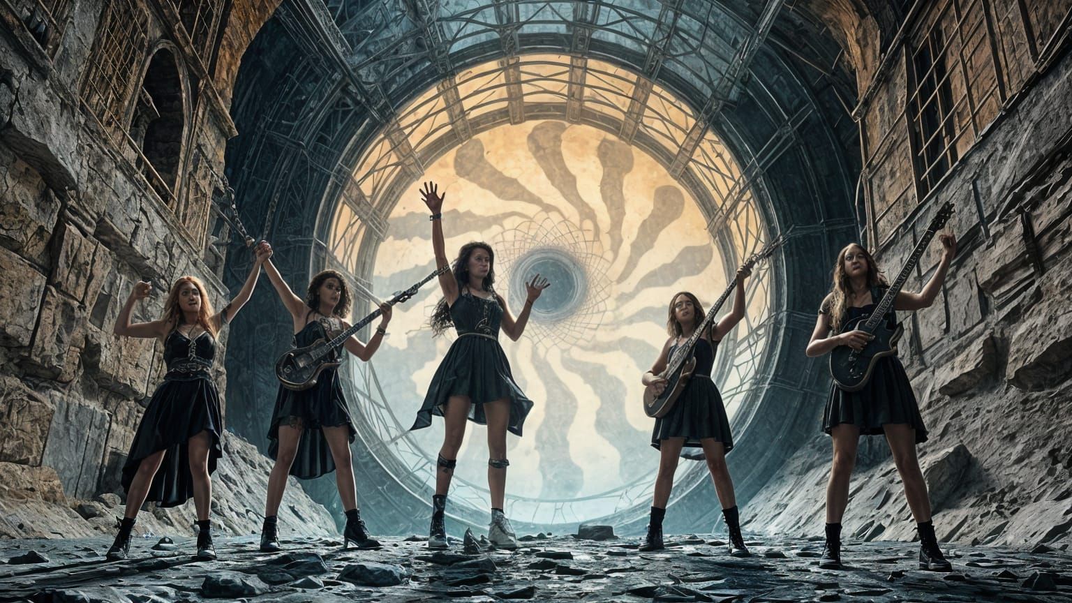 Surreal Stargate Leap: 3D Animation in Dali Style