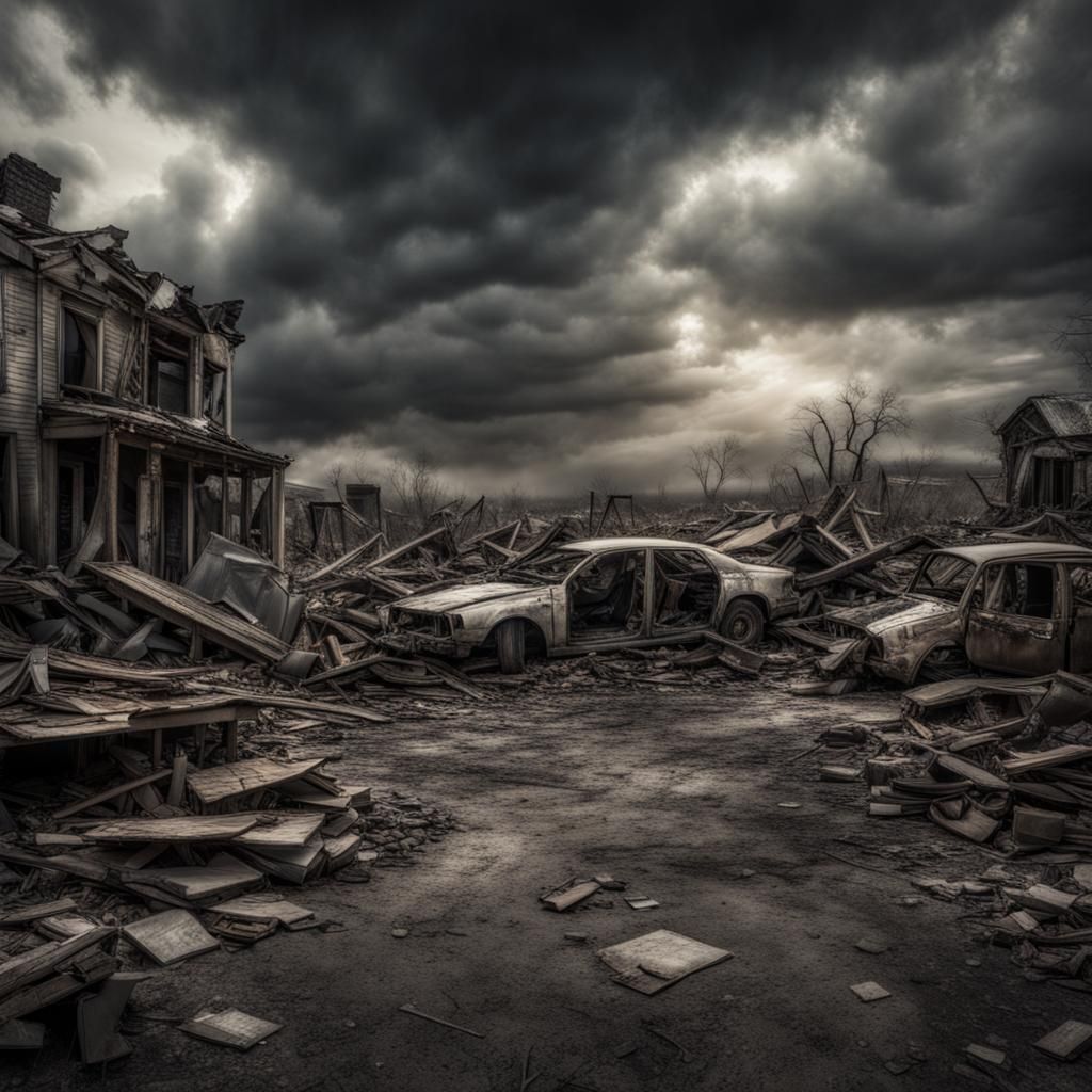 Aftermath of Loss: A Hyperrealistic Depiction