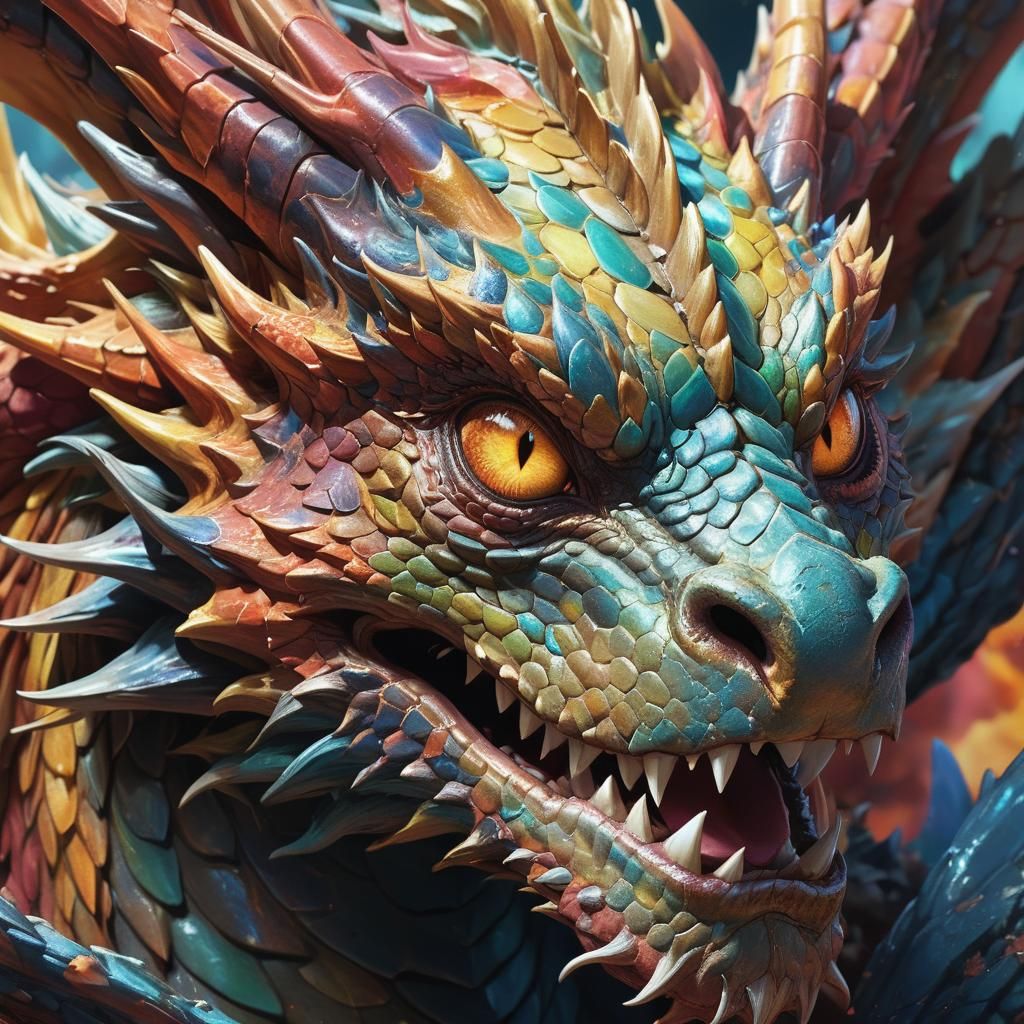 Magnificent Dragon Awakens: Detailed Concept Art