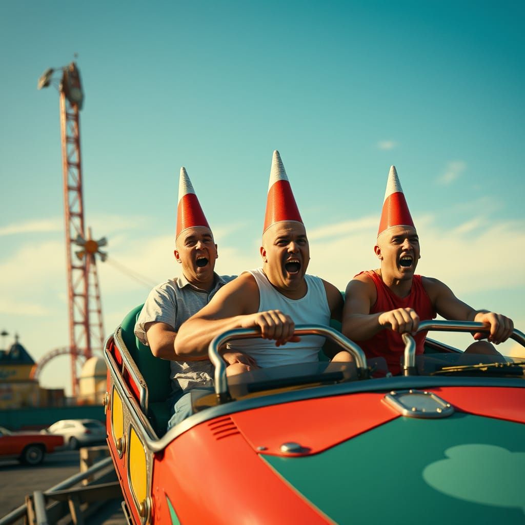 Coney Island Cone Heads (LOL, sorry, it slipped)