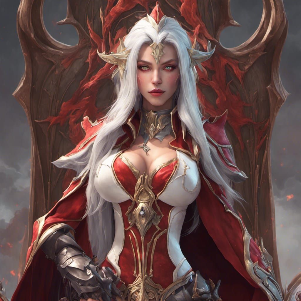 Sally Whitemane Portrait in Detailed CG Art Style