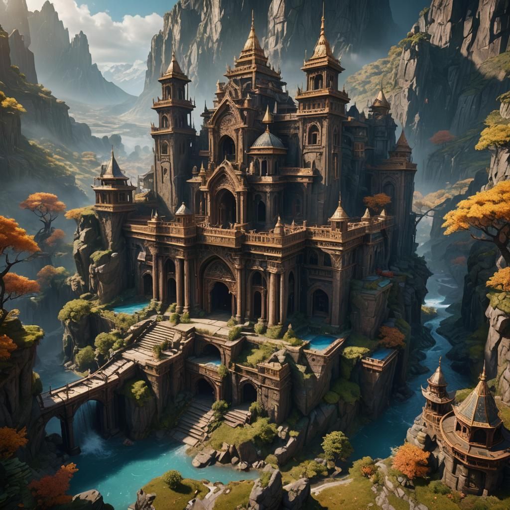 Fantastical Matte Painting in Deep Color