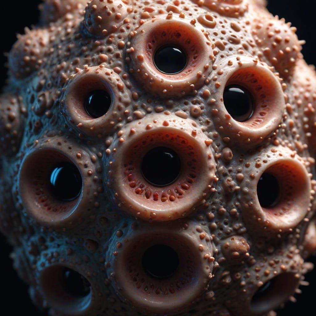 Trypophobia Inducing Surreal Close-Up Macro Photograph