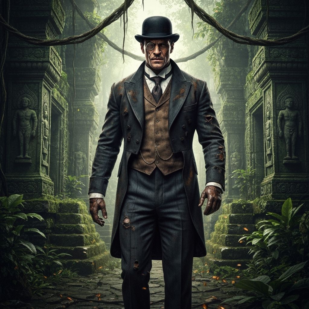 Edwardian Explorer Finds Amazonian Temple in Sepia