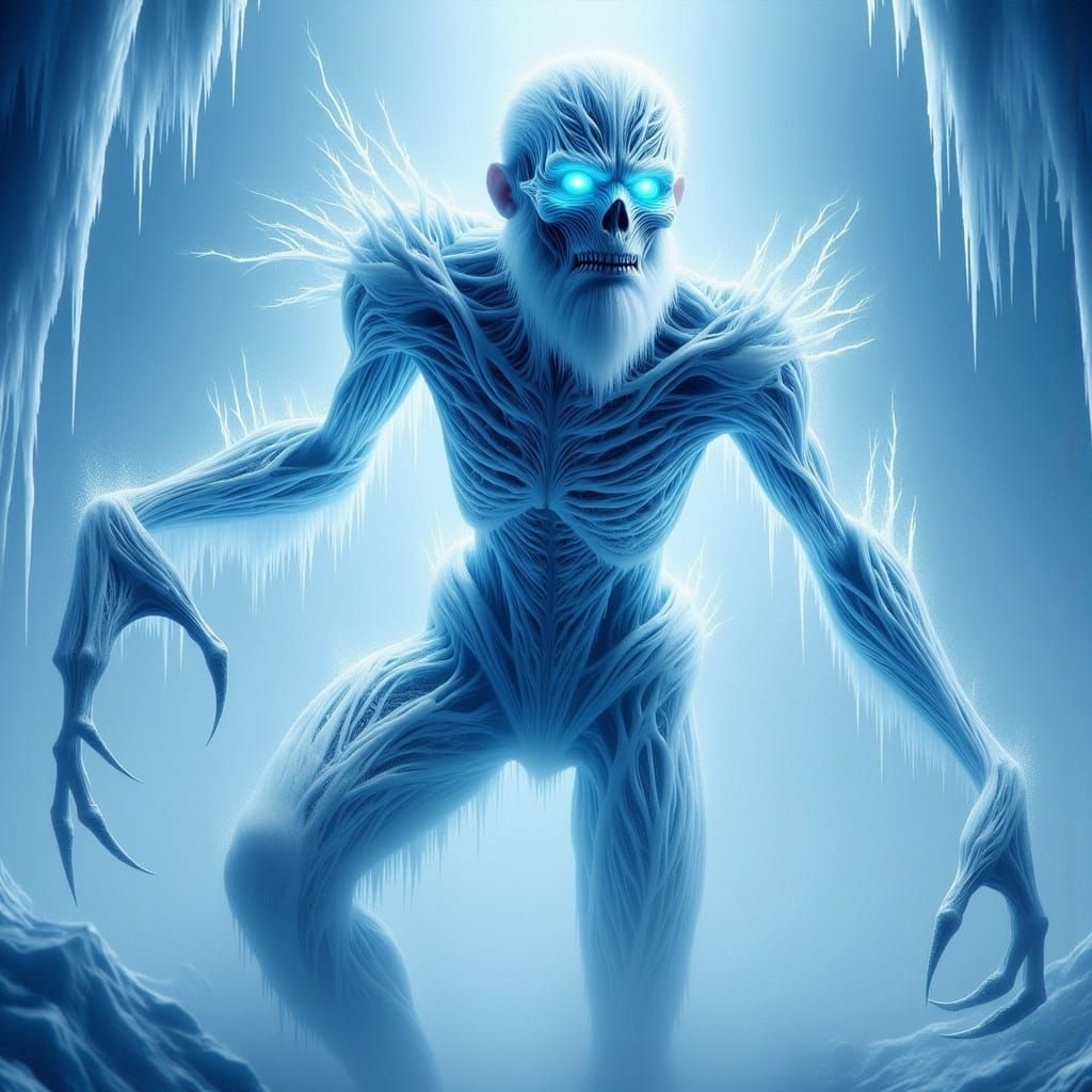 <lora:-WhiteWalker Fusion-:1.0> Ice king By artist "anime", ...