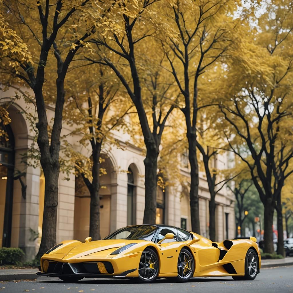 Yellow Ferrari Enzo: Professional Automotive Photography