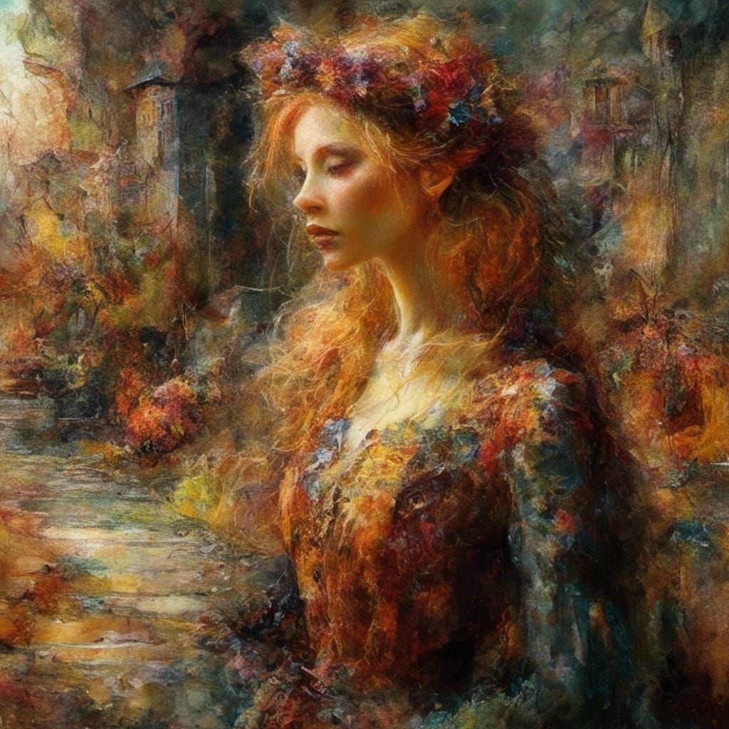 Woman in Anti-Color Fume Style