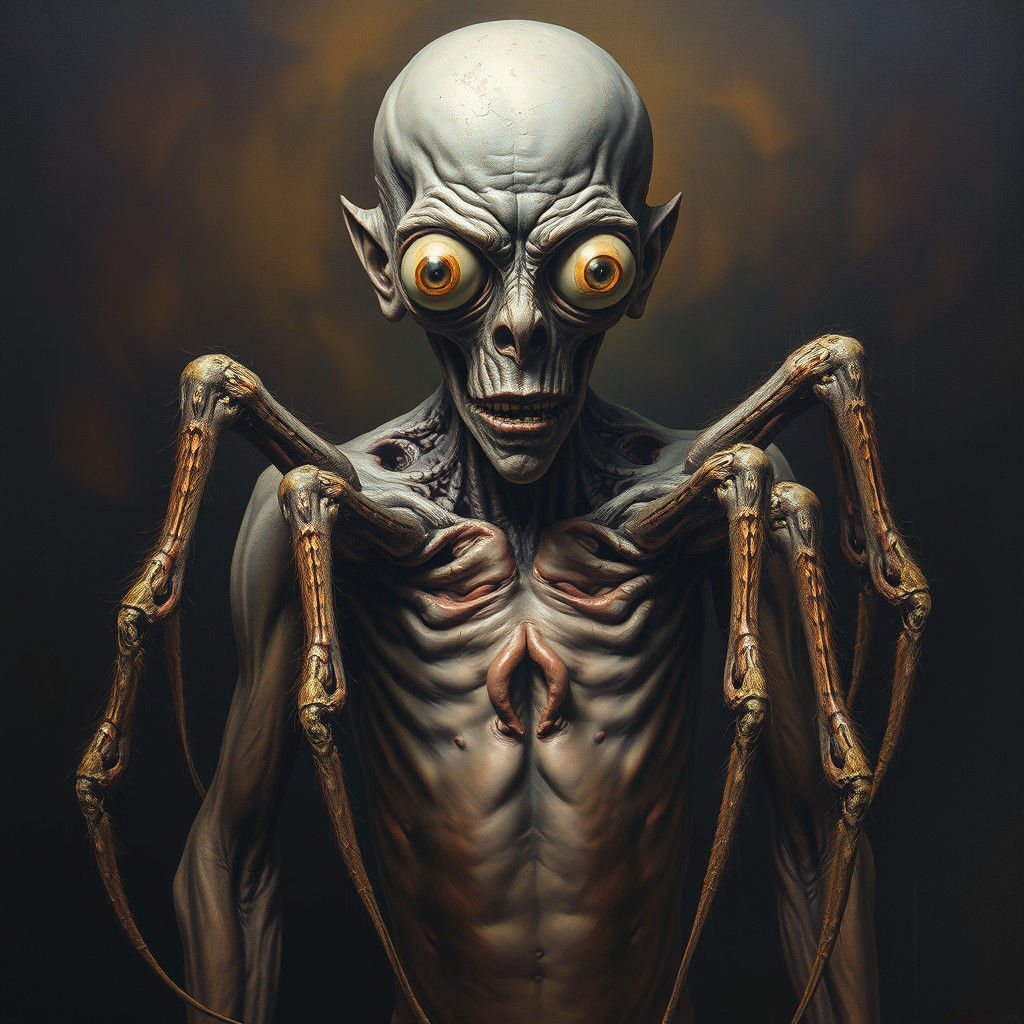 Grotesque Spider-Man: A Biomechanical Fusion