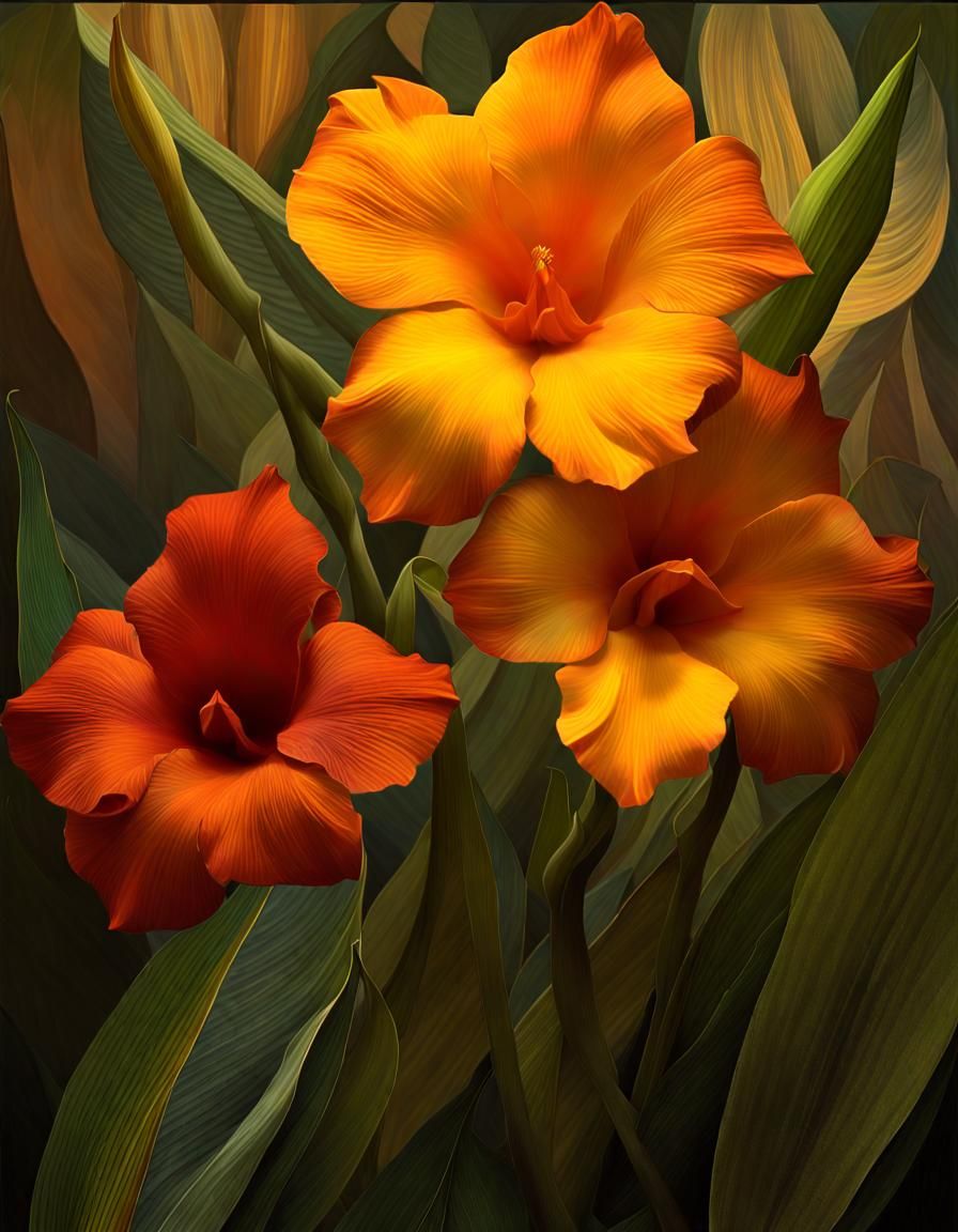 Abstract Botanical Glassigami Inspired by Blossfeldt