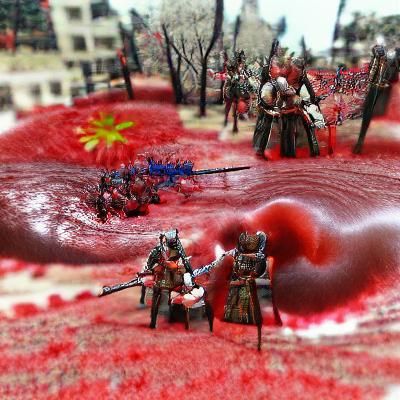 Thousand Year Blood War: Dramatic Text Art