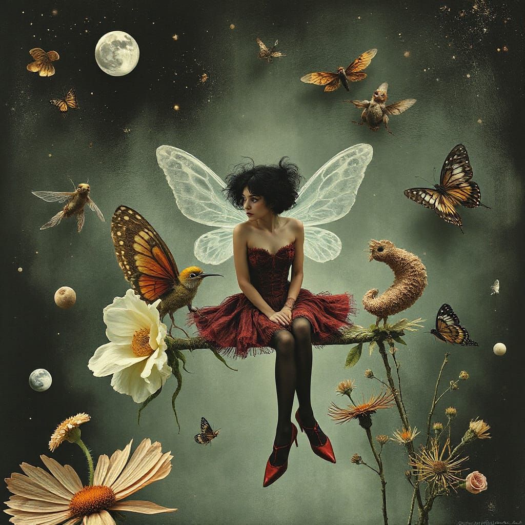 Enchanting Fairy Inspired by Dark Fantasy Art Styles