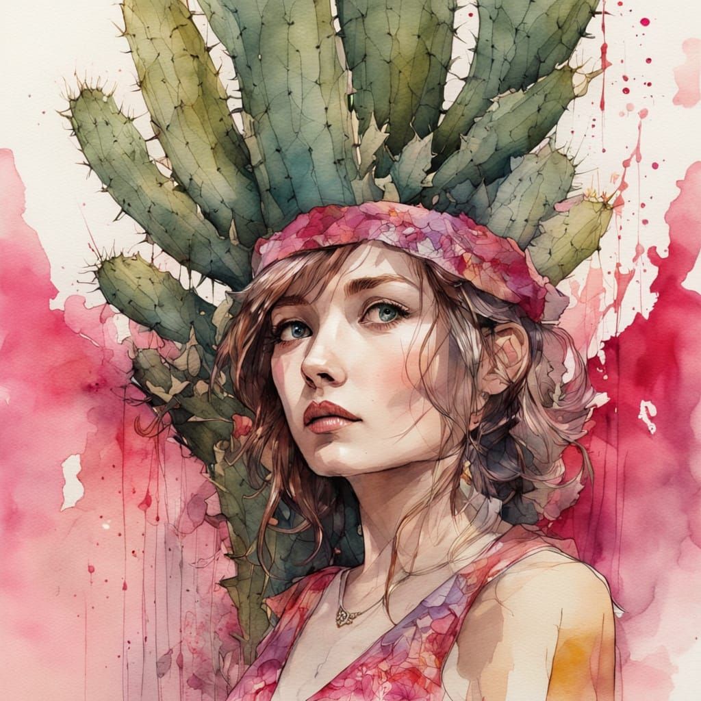 Desert Queen in Chibi Style with Retro Bob