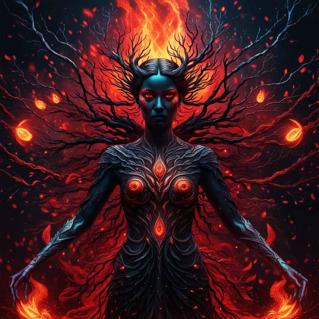 Phoenix Goddess of Fire and Lightning